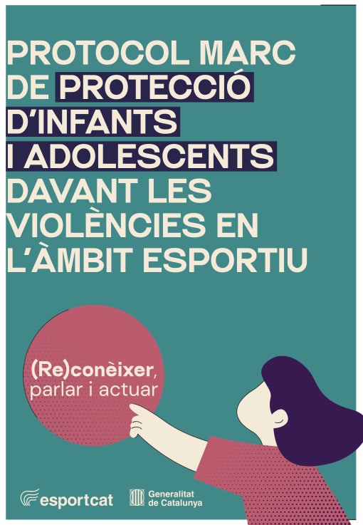 Cartell Generalitat Protocol Protecció Violència Àmbit Esportiu